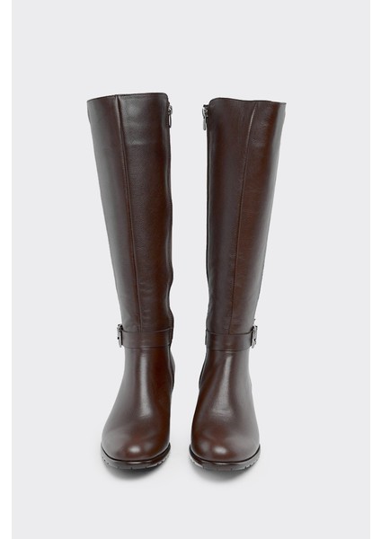 Bilekten Kemerli Hakiki Deri Fermuarlı Kadın Çizme modelleri