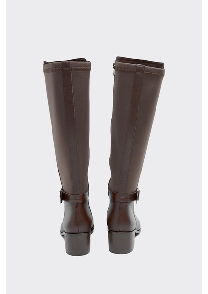 Bilekten Kemerli Hakiki Deri Fermuarlı Kadın Çizme fırsatları