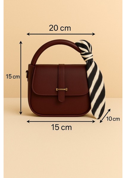 Kadın El ve Omuz Çantası Fular Detaylı Şık Tasarım modelleri