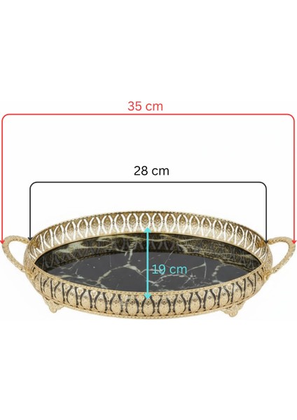 3 Adet Gold Renk Mermer Desen Metal Çerçeveli Cam Nişan-Servis Tepsi Seti – 28×19 cm fiyatları