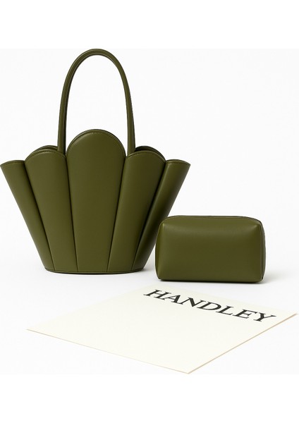 Lüks Tasarım Scallop Omuz & El Çantası Seti (Cüzdan Hediyeli) fiyatları