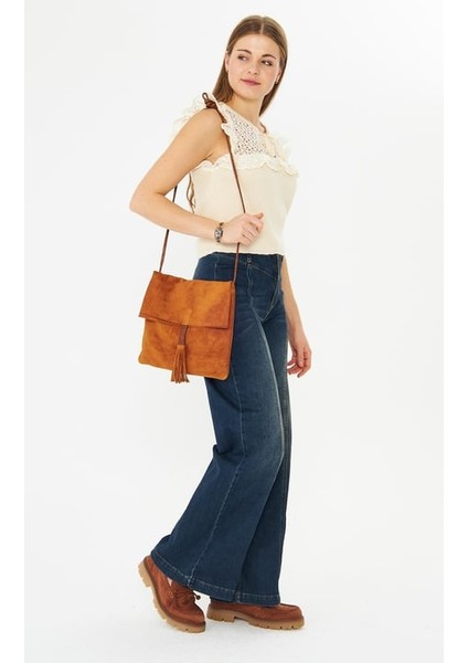 Ön Conta Detaylı Koyu Mavi Denim Pantolon