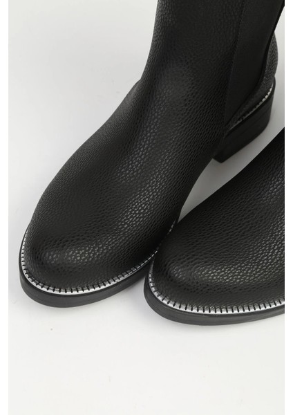 55086 Gümüş Detaylı Lastikli Chelsea Kadın Bot fırsatları