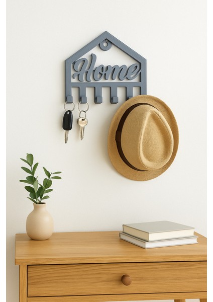 Dekoratif Açılır Kapanır Anahtar Askı Home Detay 23 x 19 cm fiyatları