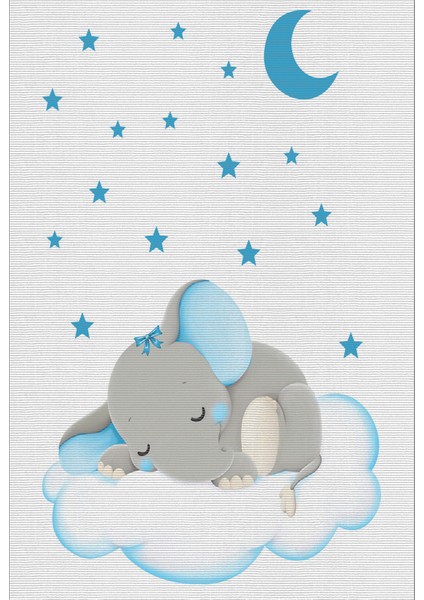 Pamuk Dokuma Taban Kaymaz Yıkanabilir Çocuk Odasına Çocuk Halısı