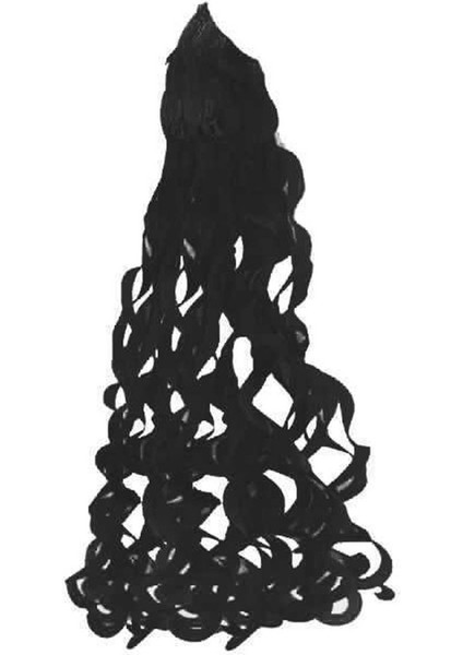 Pelur Kağıttan Süs Sarkık Fon Süsü Siyah Balon Süsü 1 Metre