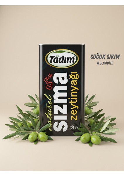 Öz Tadım Naturel Sızma Zeytinyağı 5l