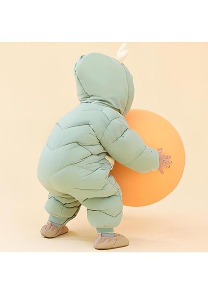 Bebek Fermuarlı Kozmonot Tulum Yeşil 90 Beden modelleri