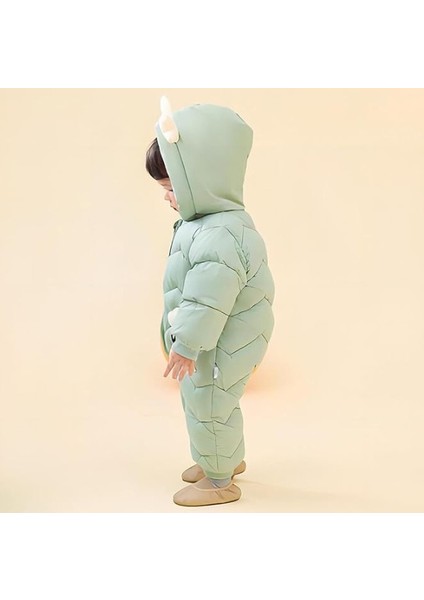Bebek Fermuarlı Kozmonot Tulum Yeşil 90 Beden fırsatları