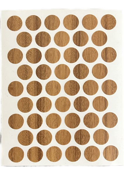 Yapışkanlı Yapıştırma Vida Tapası Tıpası Akçaağaç Vida Kapatıcı Kapağı 50 Adet (1 Sayfa) fiyatları