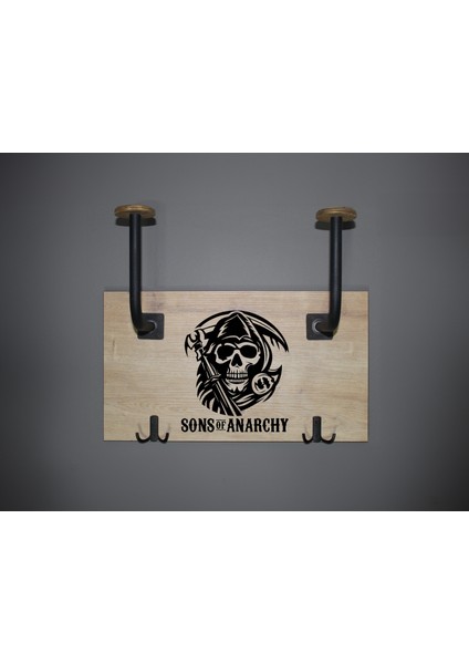 Kask Askılığı-Ikili Kask Askısı - Motosiklet Kask Tutucusu - Tutamaç