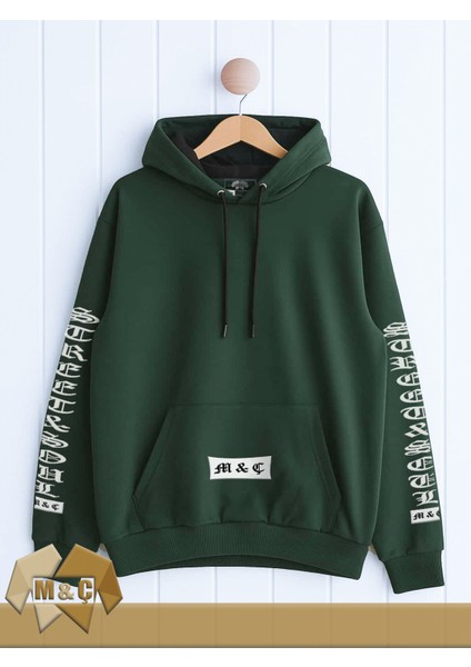 Erkek Kapşonlu Uzun Kollu Sweatshirt Mevsimlik 2 Ip Özel Tasarım Cepli Büyük Beden Hodie