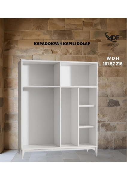 Kapadokya 4 Kapılı Gardolap / Dolap fiyatları