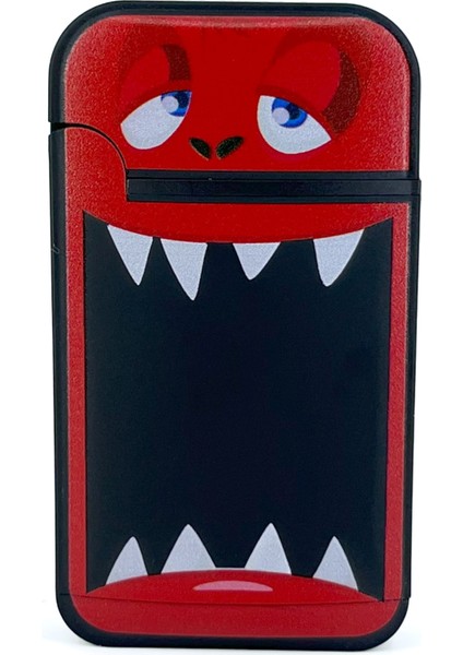 Cool Tasarım Jet Alev Çakmak - Red Monster