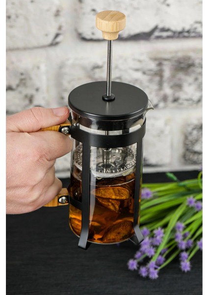 Lüx Cam 350 ml French Press Siyah fiyatları