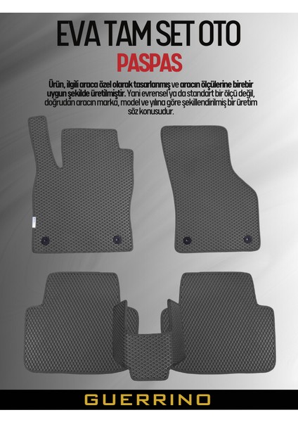 BMW-X1-F48-(2015-2022) Için Eva Iç Paspas Takımı (Metal Topukluk Hariç)