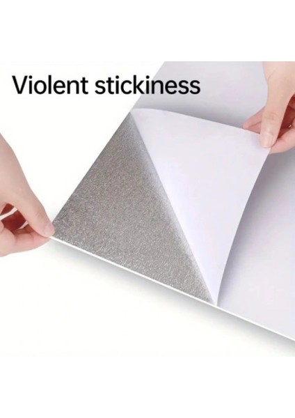 Beyaz Mermer Desenli Alüminyum Plastik Duvar Sticker (30X30) fırsatları