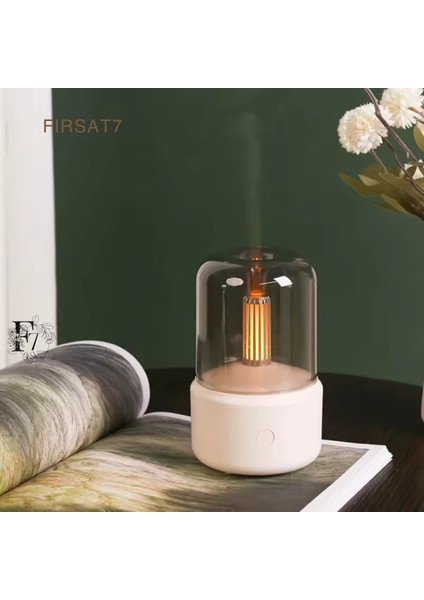 Ultrasonik Hava Nemlendirici 120ML Aroma Difüzör Hava Nemlendirici Aroma Ambians LED Işıklı Buharlık