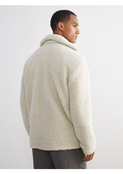 Yeni Sezon Standart Kalıp Gömlek Yaka Pelüş Erkek Mont indirimleri