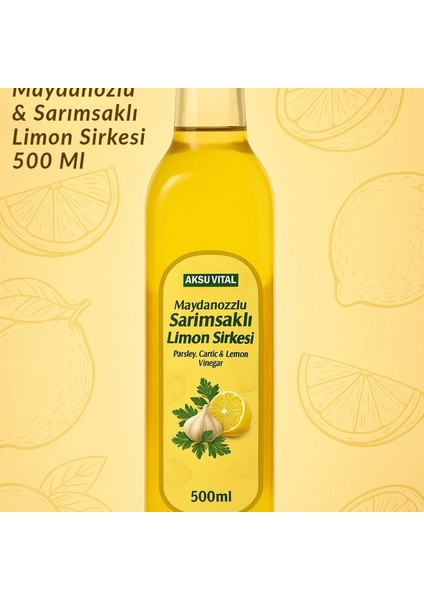 Maydanozlu & Sarımsaklı & Limon Sirkesi 500 ml
