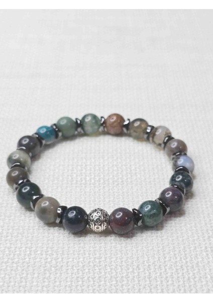 Yeşil Akik Doğal Taş Bileklik modelleri