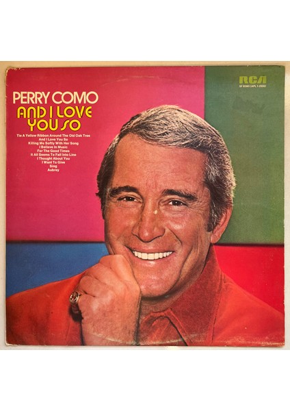 Perry Como And I Love You So Lp Plak (Orijinal 1973 Dönem Avrupa Baskı Plak)