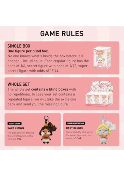 Cry Baby Crying Again Sürpriz Paket(1 Adet) indirimleri