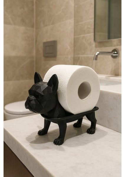 Dekoratif Tuvalet Kağıdı Pratik Ev Dekorasyon Bulldog Tuvalet Tasarım 14 x 12 cm fırsatları