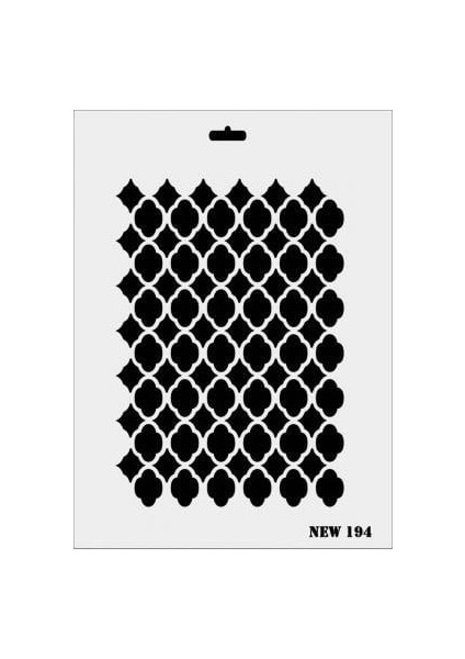 Rich New Seri N-194 Stencil 35X25 cm