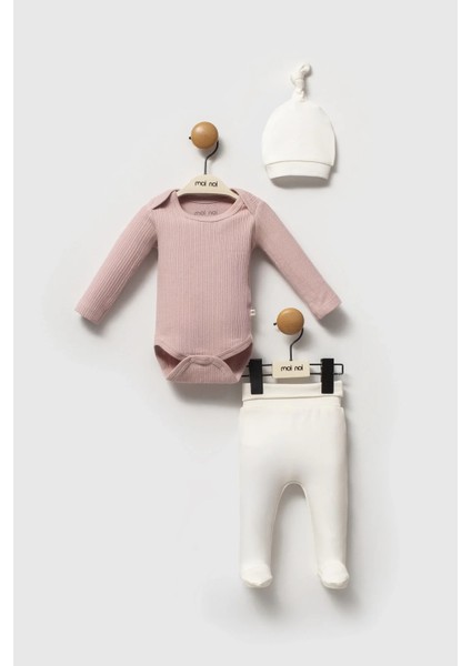 Moi Noi Şapkalı Badi Pantolon Takım MNB5346 Mürdüm fiyatları