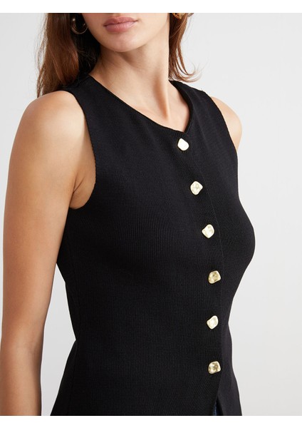 Yeni Sezon Bisiklet Yaka Kadın Triko Yelek modelleri