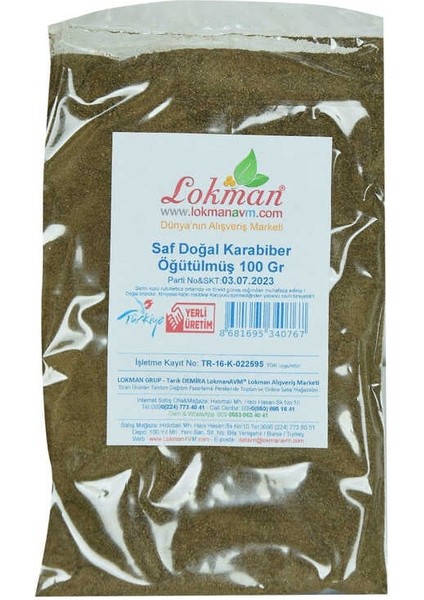Karabiber Doğal Öğütülmüş Saf 100 gr Paket fiyatları