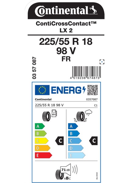 225/55R18 98V Fr Cclx2 Oto Dört Mevsim Lastigi Üretim YILI:2025 fiyatları