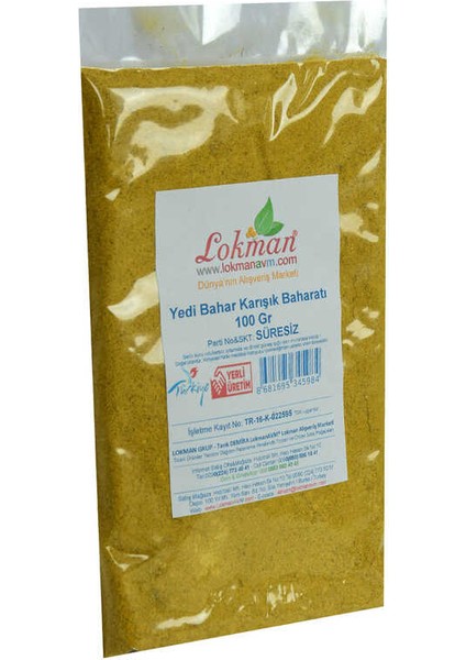 Yedi Türlü Karışık Baharat 100 gr Paket fırsatları