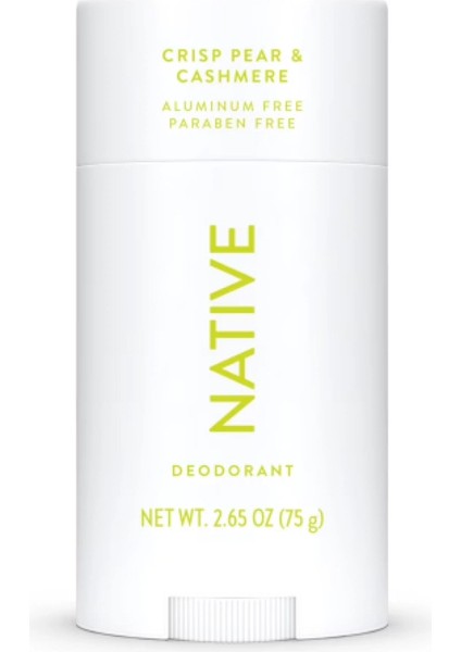 Natıve Crısp Pear & Cashmere Alumınum Paraben Free Stık Deodorant 75 G