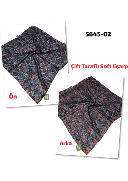 5645 Lop'res Çift Taraflı Soft Eşarp