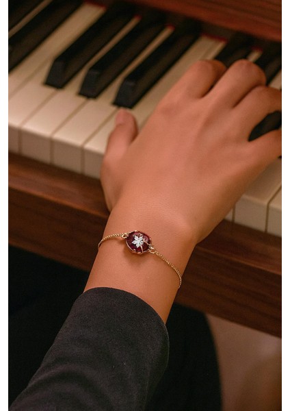 18 Ayar Gerçek Altın Kaplama Kristal Taşlı Asansör Bileklik fiyatları