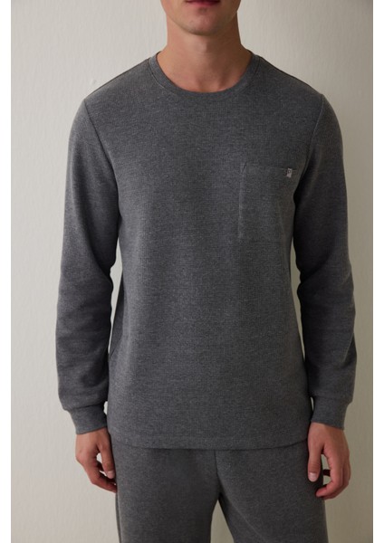 Antrasit Antra Erkek Relax Uzun Kollu Pijama Takımı fırsatları