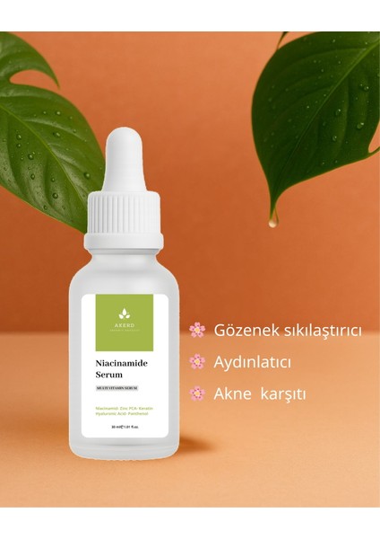 Serum Niacinamide Gözenek Sıklaştırıcı Aydınlatıcı Akne Karşıtı Serum