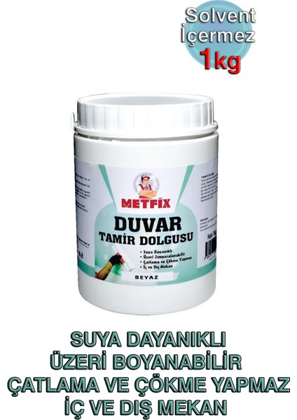 Duvar Tamir Dolgusu 1kg Beyaz
