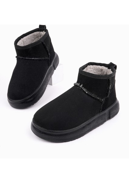 Dippery Çocuk Kalın Taban Içi Tüylü Günlük Mini Yarım Bot