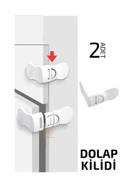 Litae Trend Bfs Çocuklara Dolap Güvenlik Kilidi 2 Adet