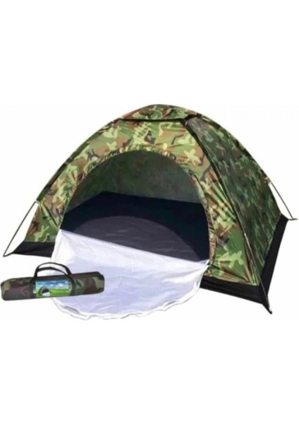 4 Kişilik Kamuflaj Desenli Kolay Kurulumlu Kamp Çadırı fiyatları