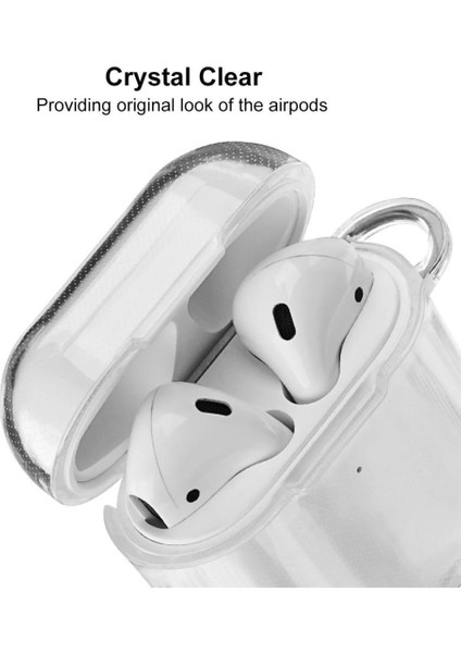 Apple Airpods 1/2. Nesil ile Uyumlu Kılıf Kristal Silikon Şeffaf Case modelleri