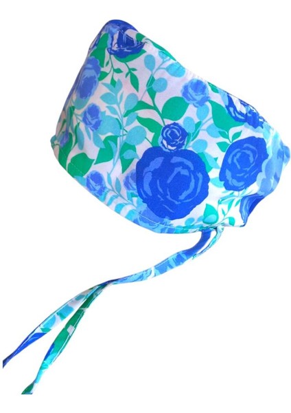 Mavi Gül Desenli Cerrahi Bone , Medikal Saç Bonesi , Doktorlar , Diş Hekimleri , Hemşireler , Için