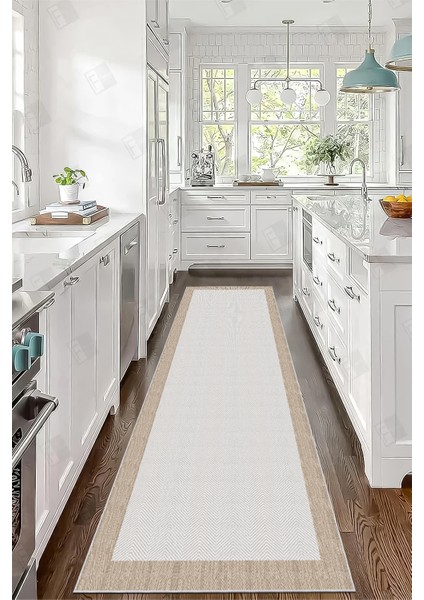 Pamuk Dokuma Taban Kaymaz Yıkanabilir Sisal Desenli Yolluk Salon Yolluğu Mutfak Yolluğu Koridor Yolluğu Antre Halıları