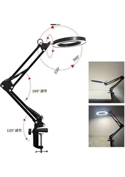 Kıskaçlı 6 Inch Youtuber LED Işıklı Halka Telefon Tutuculu Yüksekliği ve Açısı Ayarlanabilir 6 Inch 16 cm Selfie Yayıncı Makyaj Işığı Masa Kenarına Monte Edilebilir NRT-10178 (NRT-10178) fiyatları