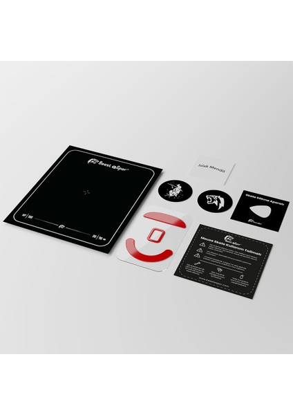 Attack Shark X3 / X3 Pro - Mouse Skate Red Edition %100 Ptfe modelleri