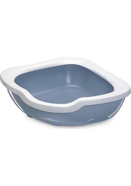 Imac Fred Köşe Açık Kedi Tuvaleti Mavi 50X65X15.5 cm