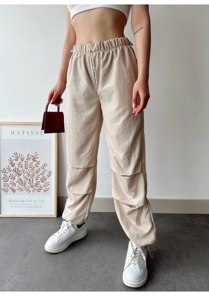 Paraşüt Pantolon Bej modelleri